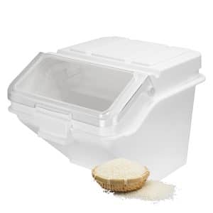 Flour Bin, Stackable Rice Dispenser - Kitchen Caddy for Sugar, Rice & Dry Goods, Ideal for Kitchen & Pantry (47L)