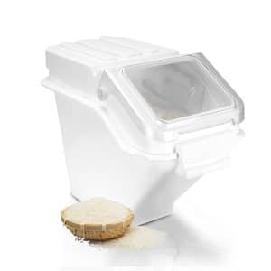 Bin, Stackable Rice Dispenser - Kitchen Caddy for Sugar, Rice & Dry Goods, Ideal for Kitchen & Pantry (24L)